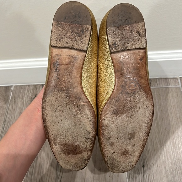 Chanel Gold Loafers - Picture 5 of 6